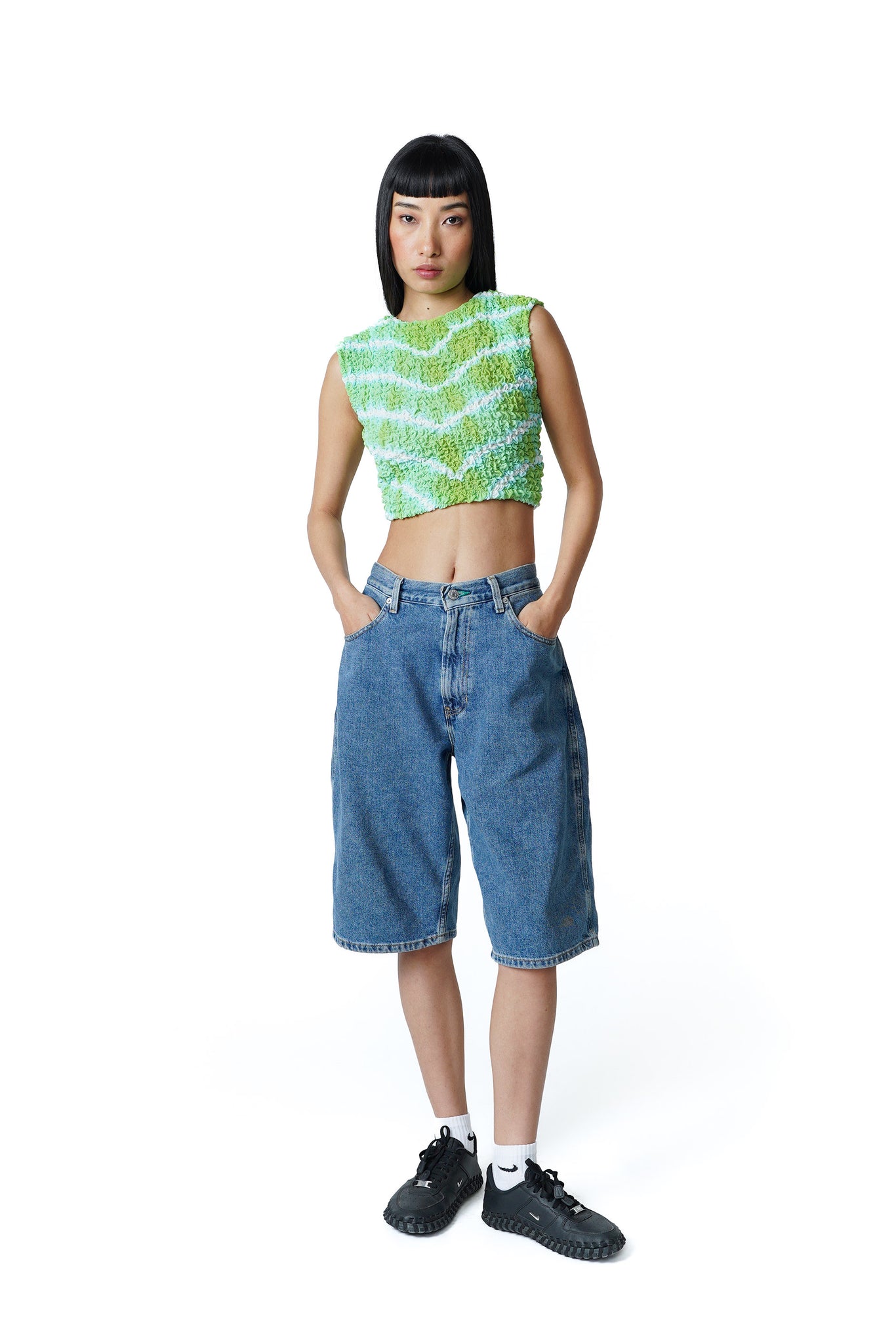 Bubble Smocked BB Top [Lime Light]