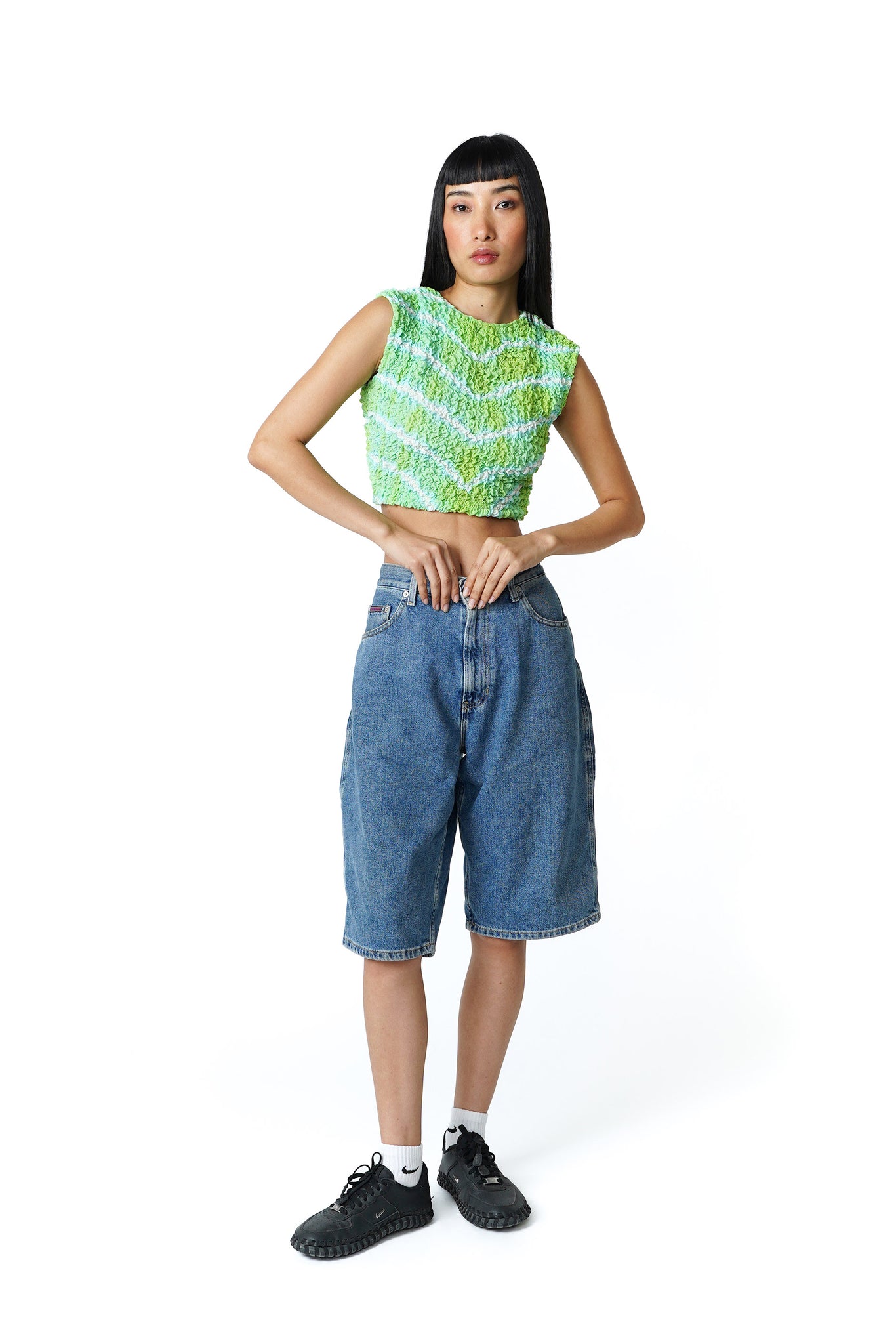 Bubble Smocked BB Top [Lime Light]