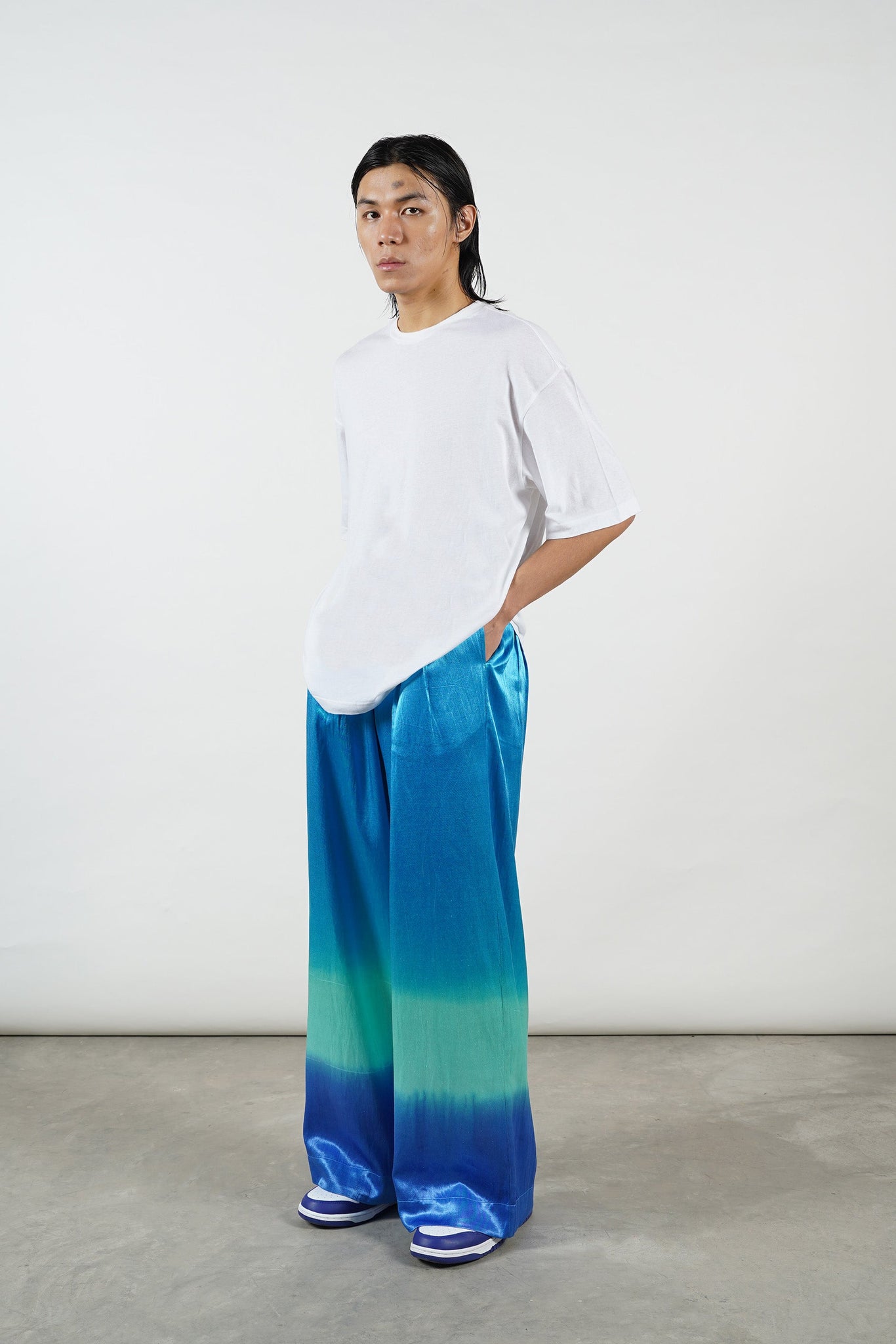 Icy Blue Dip Trousers