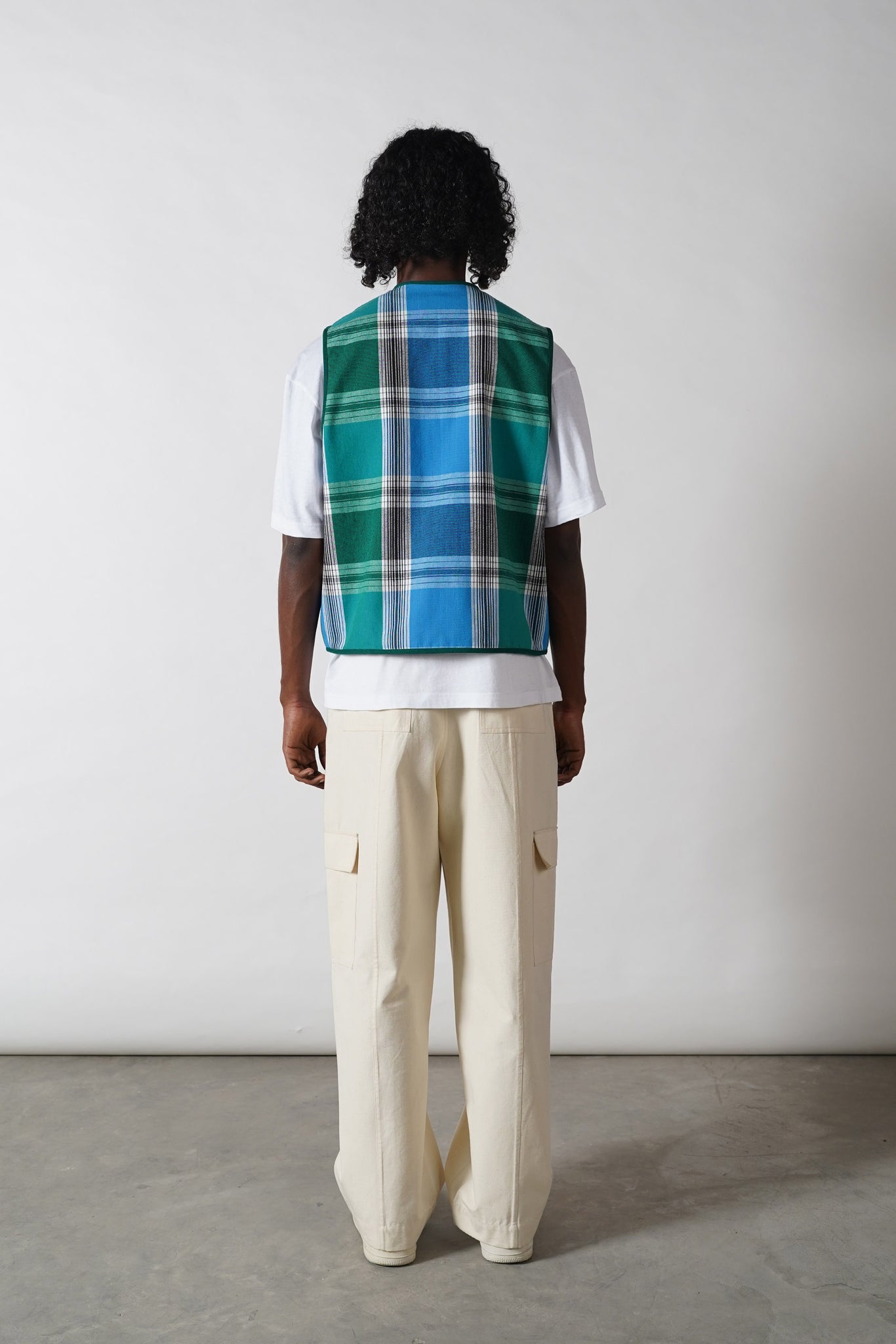 Maldives Plaid Reversible Vest