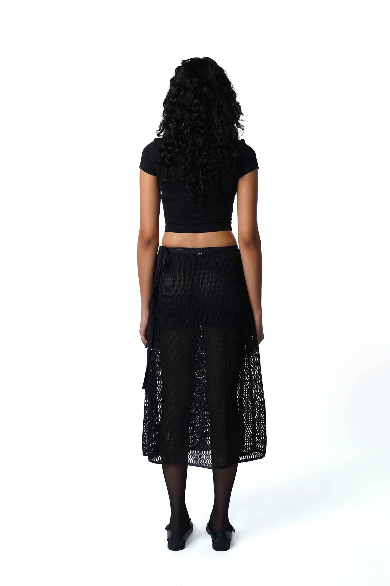 Beaded Mesh Wrap Skirt – NBNW India