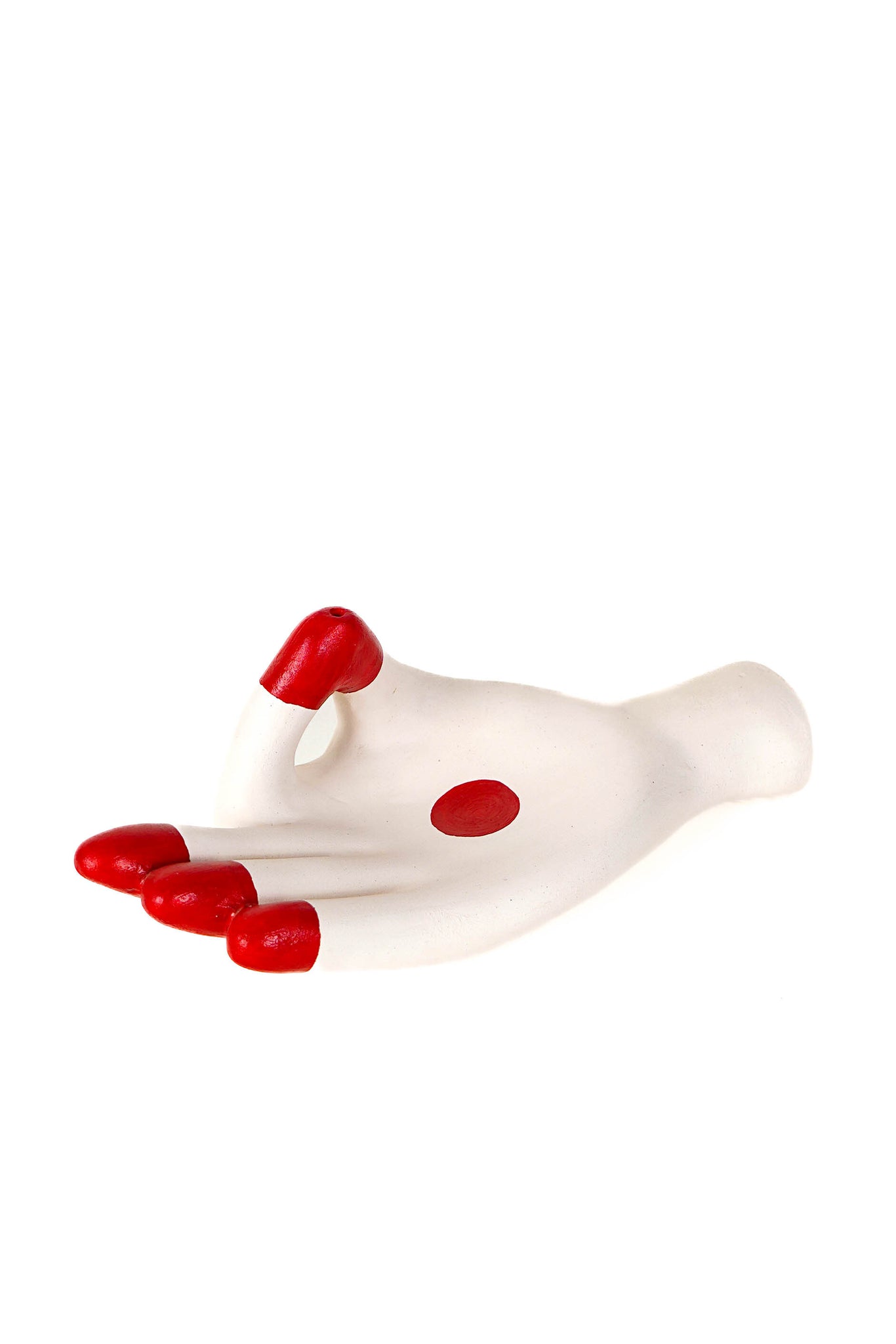 Alta Incense Holder with Claymen [White & Red]