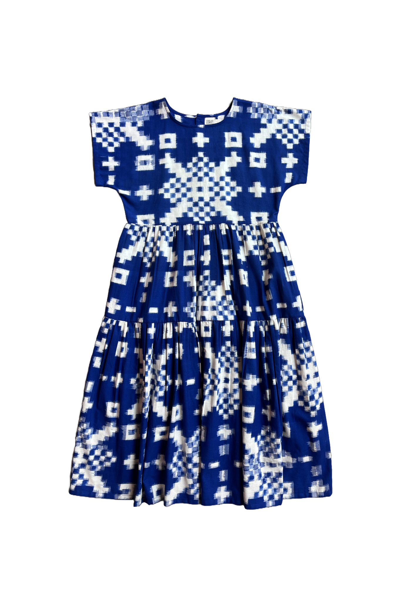 Tier Dress [Ikat Blue]