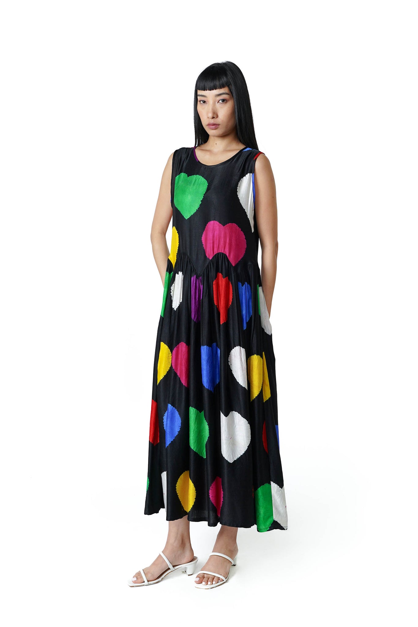 Hearts 4U Shibori Scallop Dress