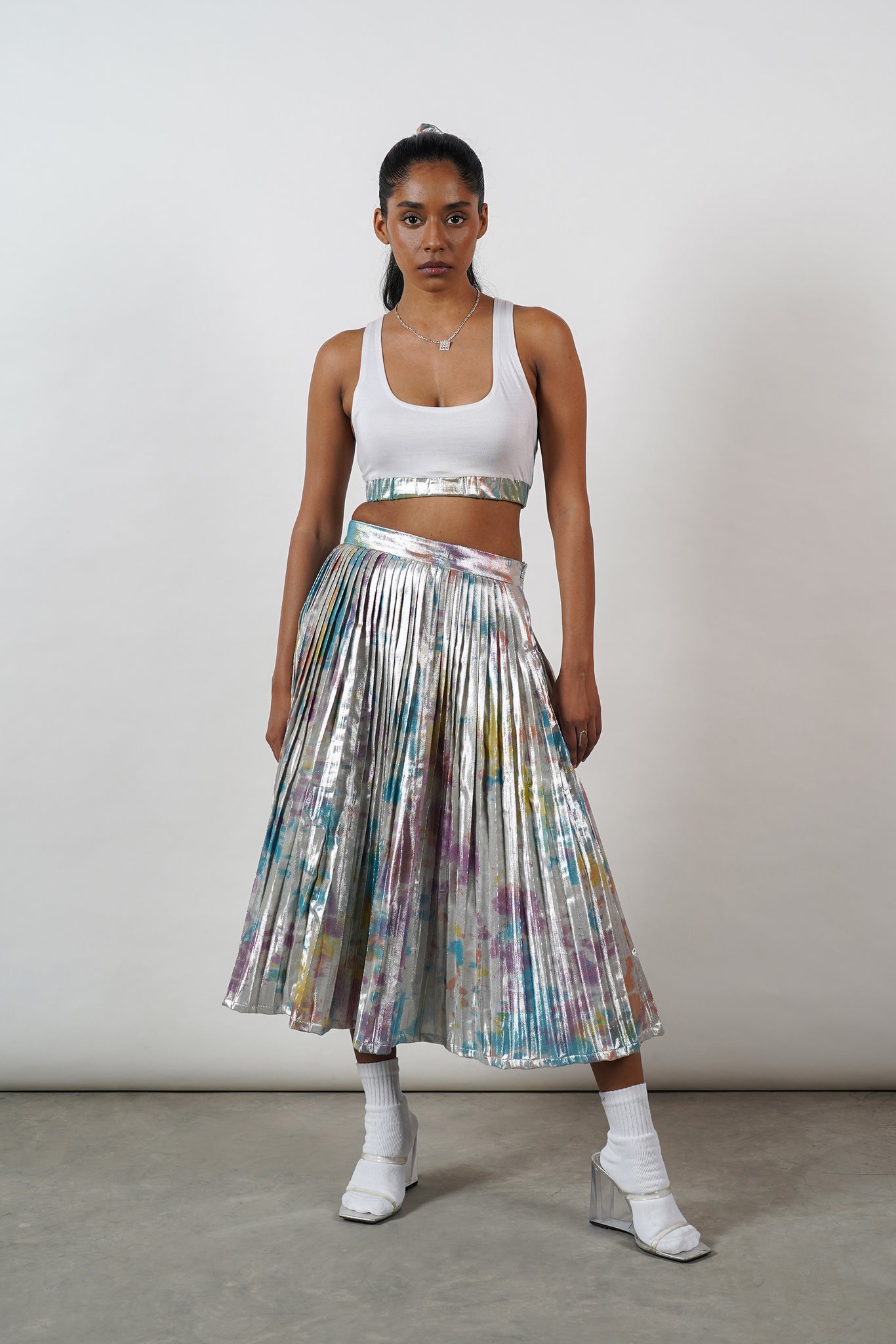 Shimma Pleated Skirt