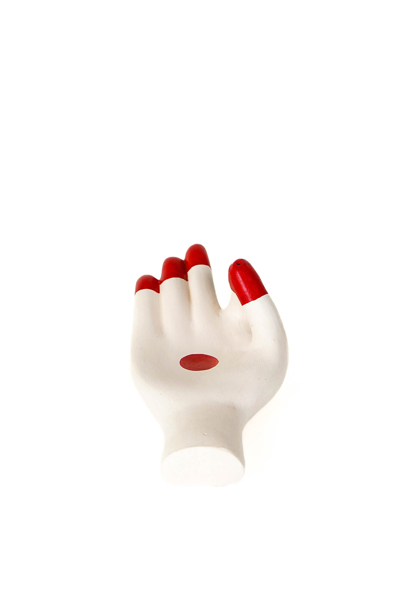 Alta Incense Holder with Claymen [White & Red]
