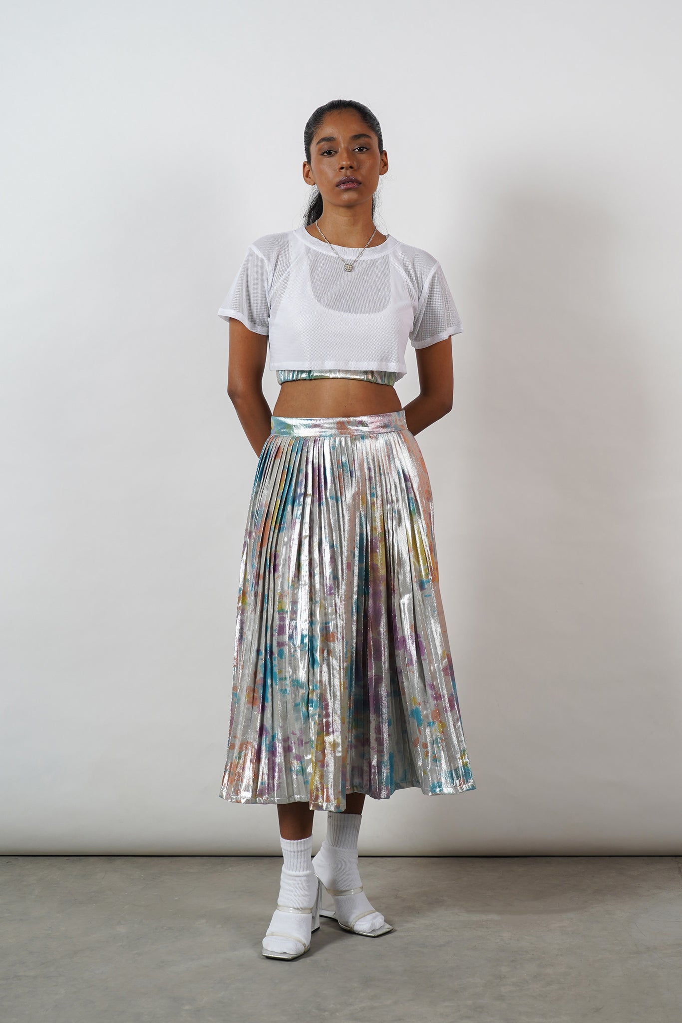 Shimma Pleated Skirt