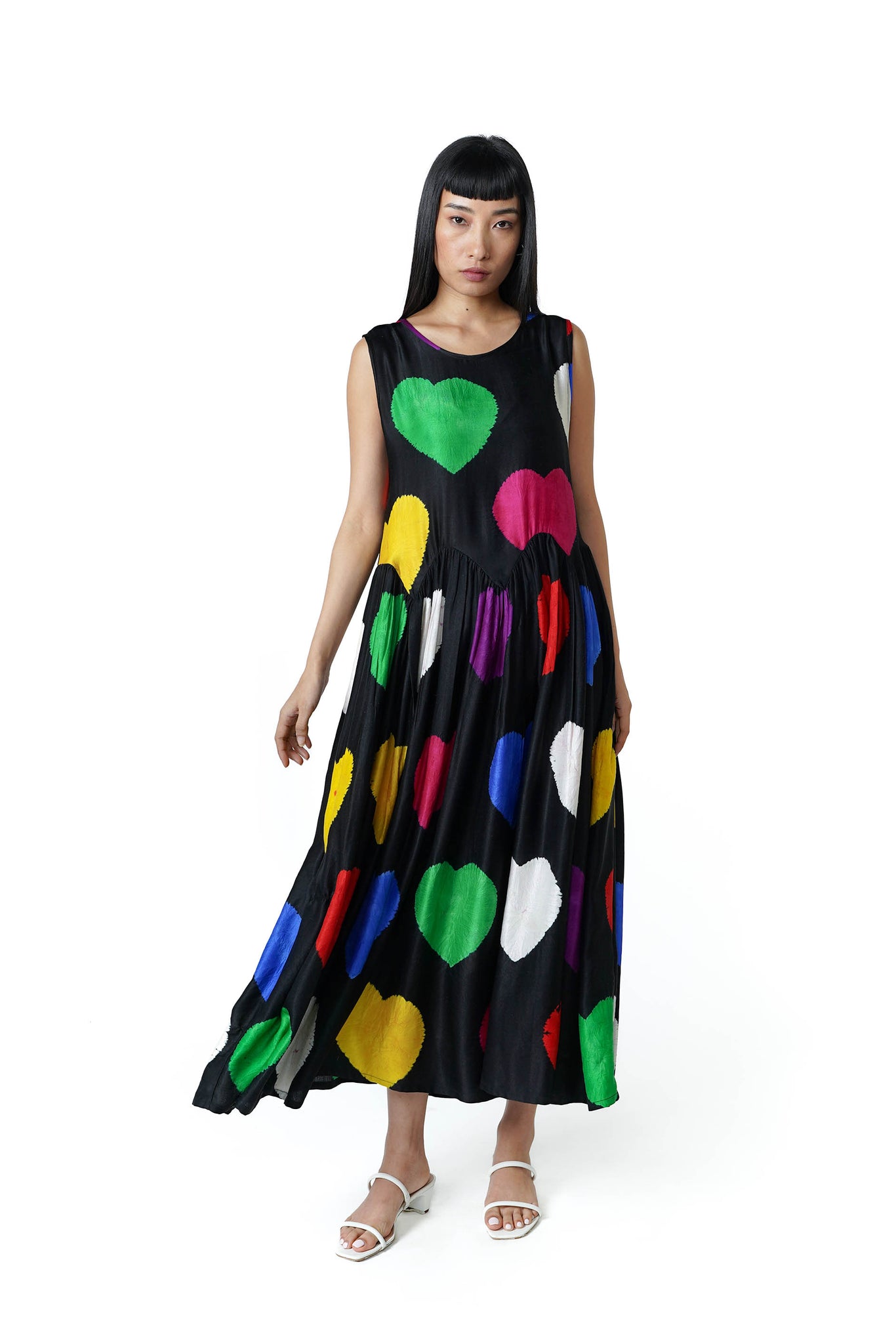 Hearts 4U Shibori Scallop Dress