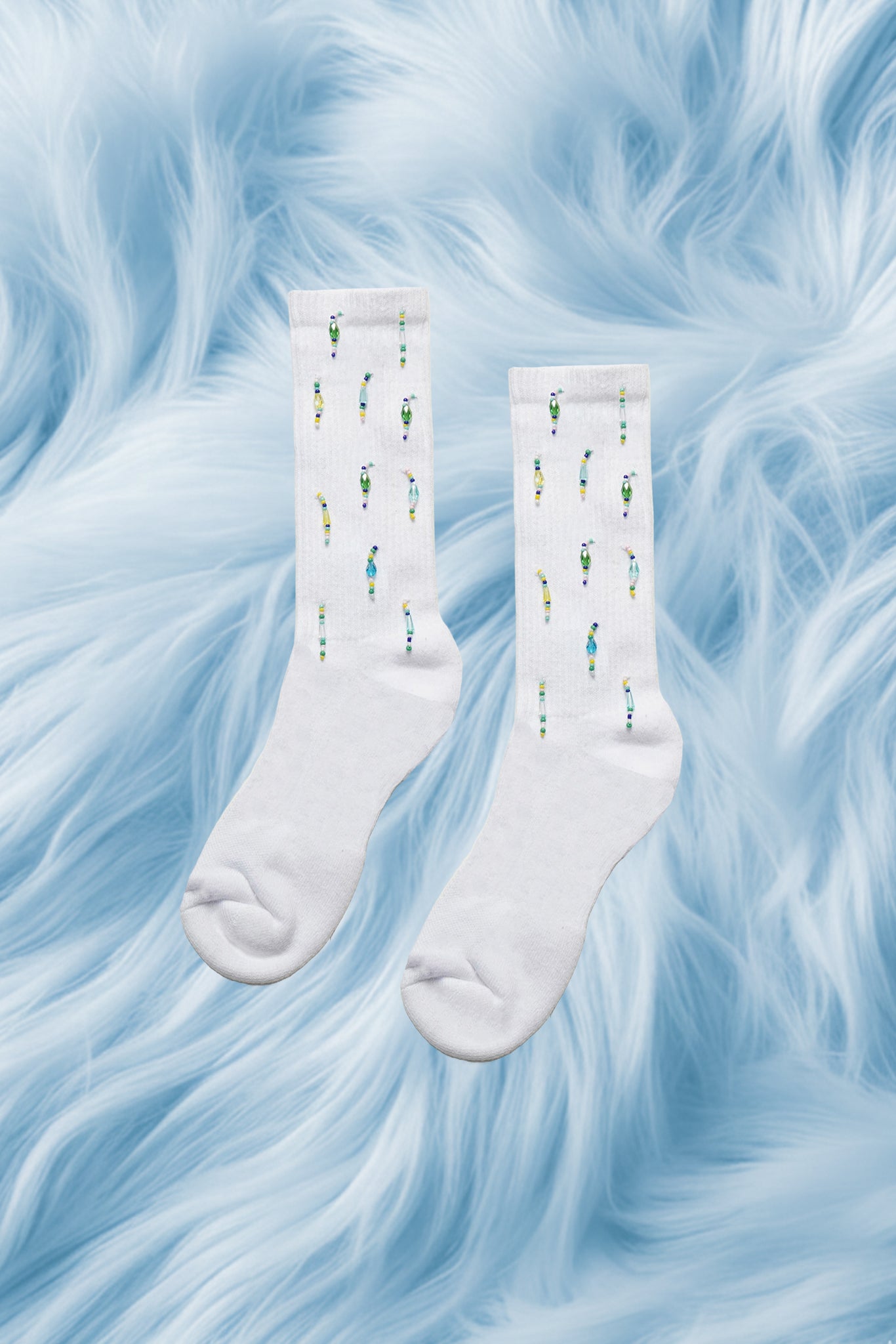 Beaded Crew Socks
