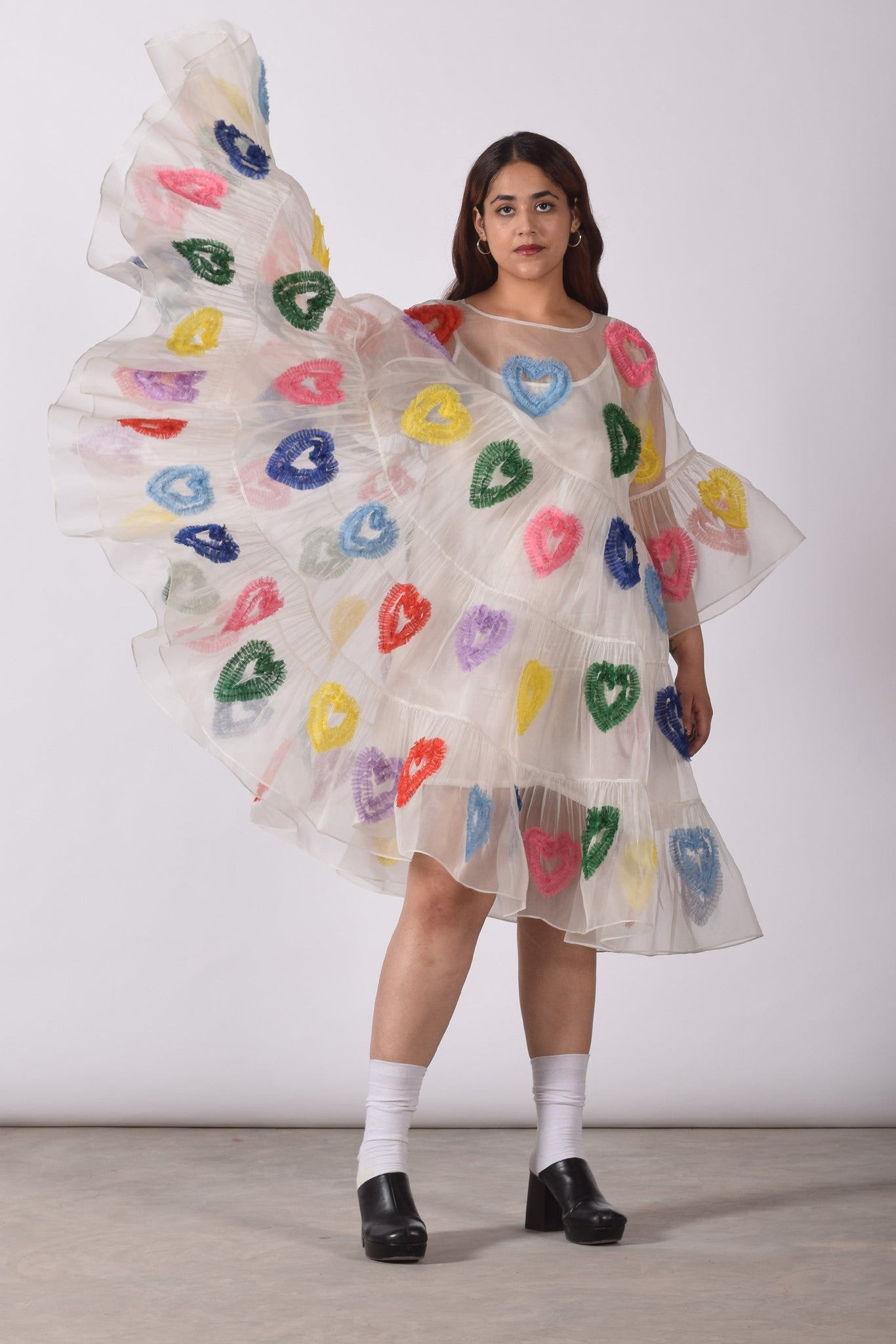 All Hearts Multi Tier Dress [White]