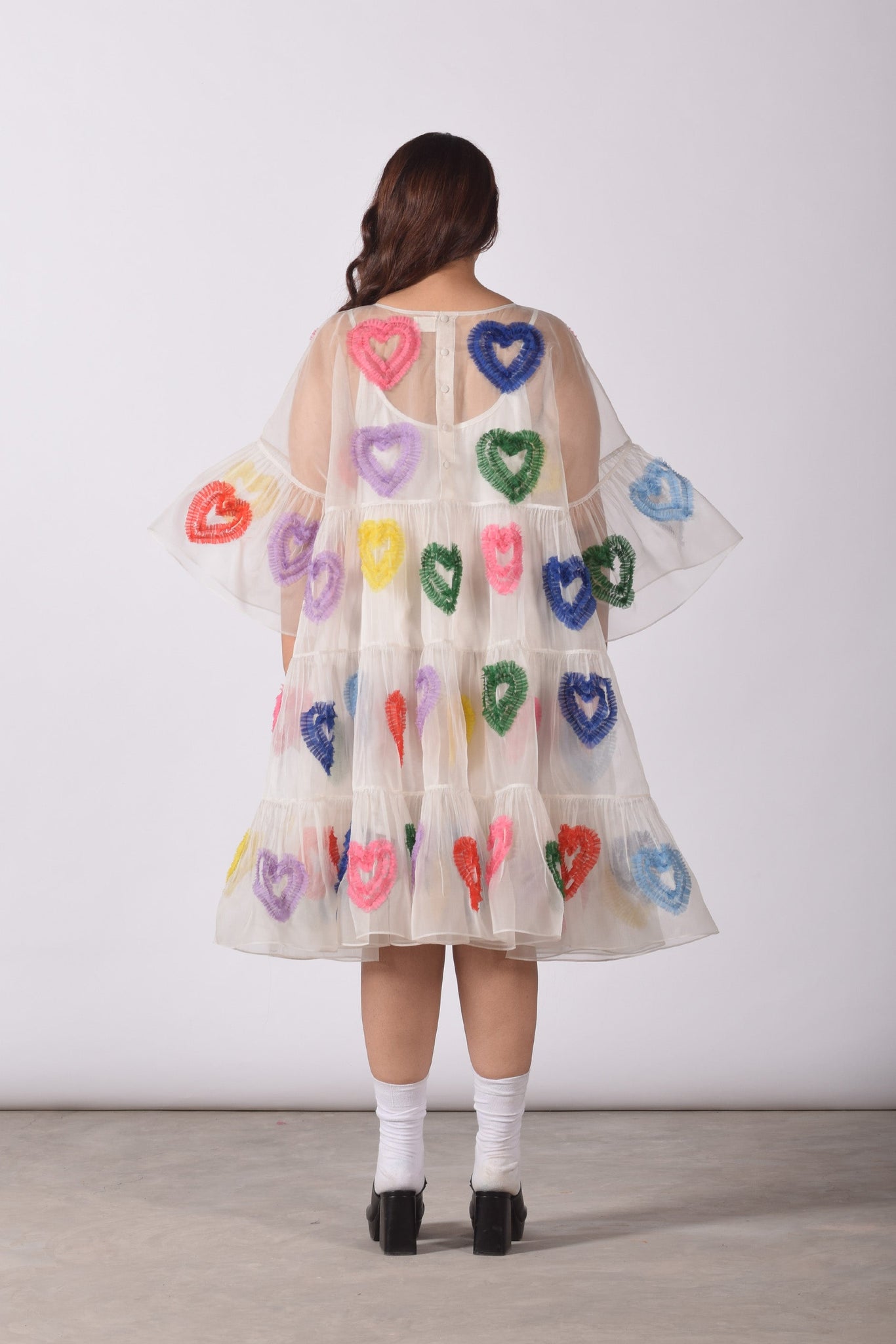 All Hearts Multi Tier Dress [White]