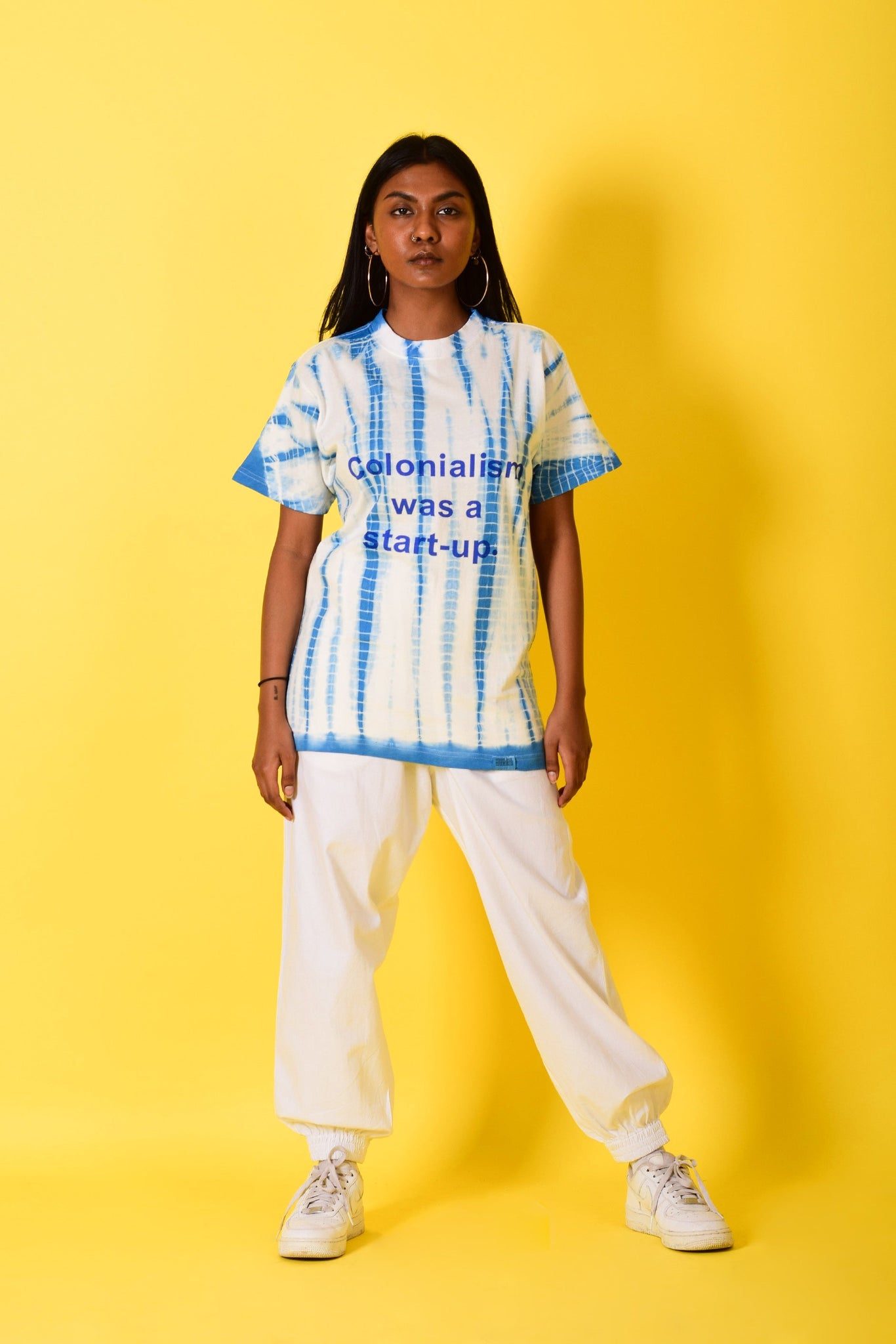 Colonialism Was A Start- Up Tee [Blue] - 2X