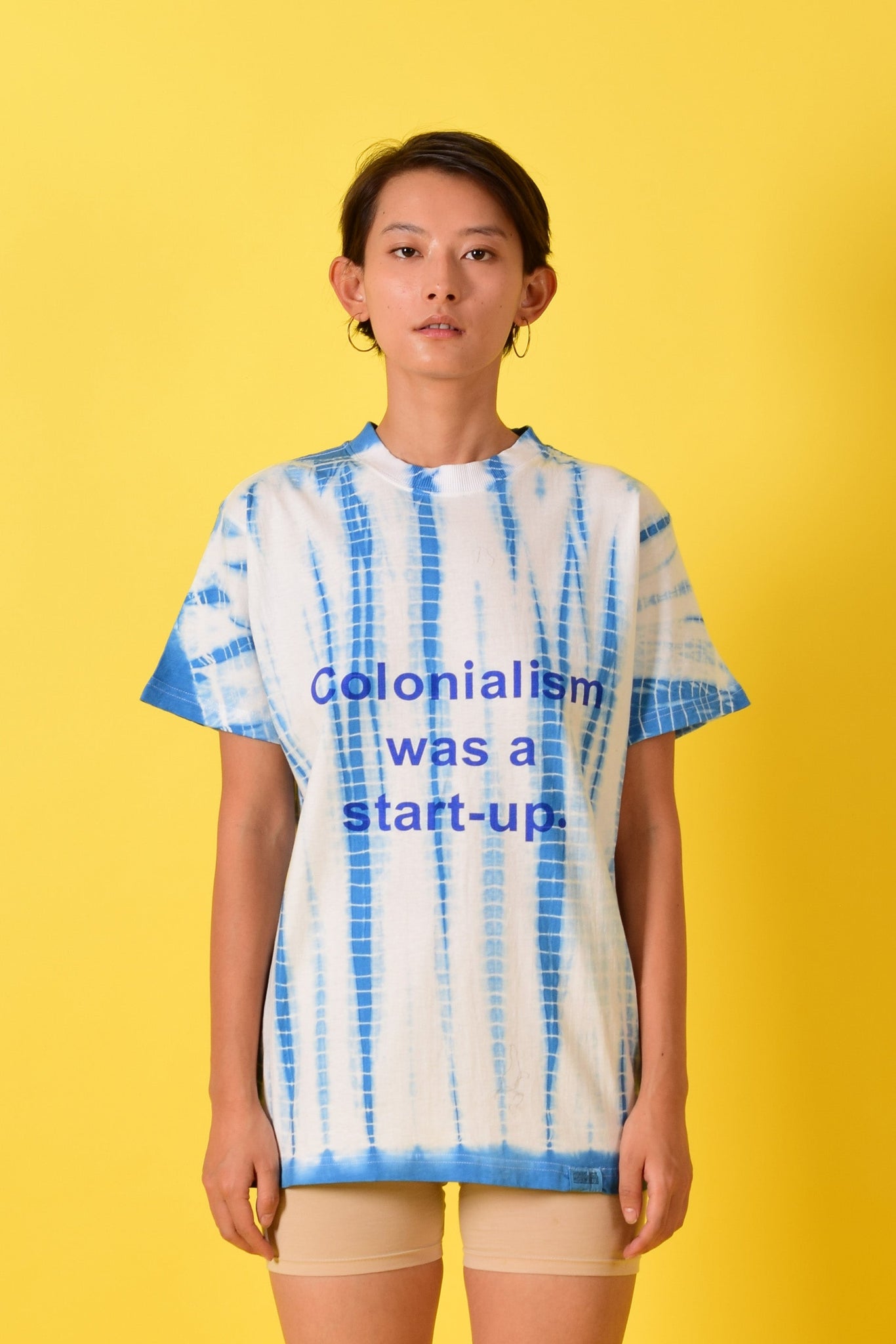 Colonialism Was A Start- Up Tee [Blue] - 2X
